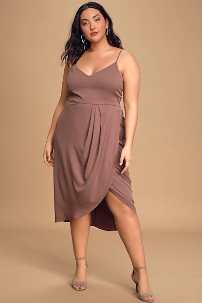 Reinette Mauve Purple Midi Dress | Lulus (US)