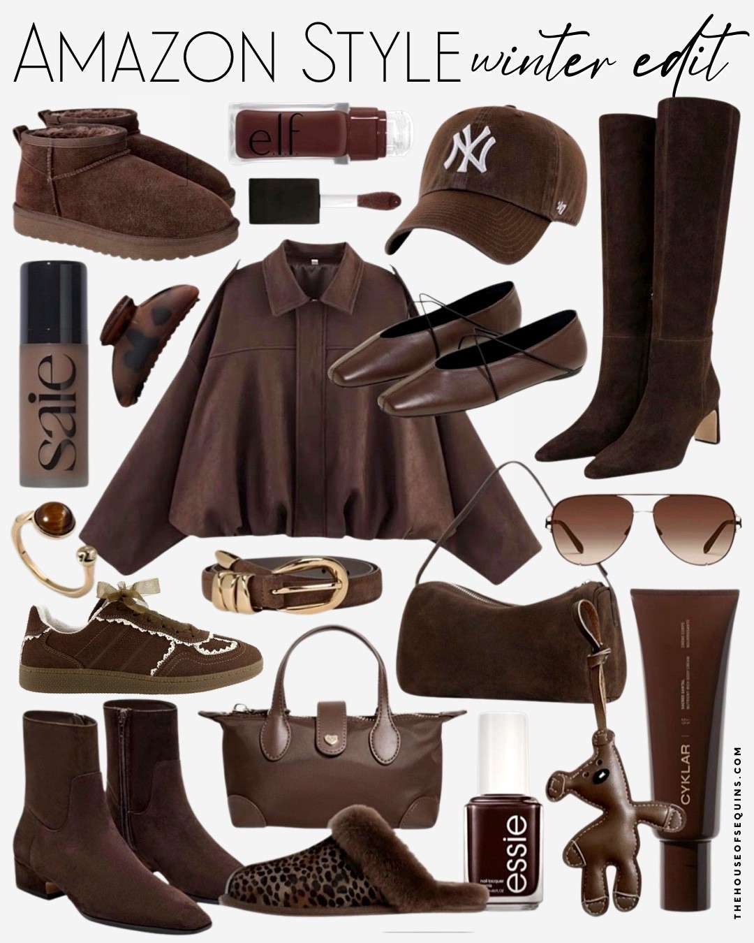 Shop chocolate brown Amazon fashion and beauty favorites! Sided boots, Stoney clover bag, alohas sneakers, Ugg boots look for less, Ugg leopard slippers, Ugg Tazz Caspian, faux suede jacket, brown cap, brown suede boots, bag charm and more! 

Follow my LTK @thehouseofsequins on the @shop.LTK app to view this post and get my exclusive app-only content!

#liketkit #LTKItBag #LTKShoeCrush #LTKFindsUnder50


Follow my LTK @thehouseofsequins on the @shop.LTK app to view this post and get my exclusive app-only content!

#liketkit 
@shop.ltk
https://liketk.it/5PfzK

#LTKMidsize #LTKootd #LTKgrwm