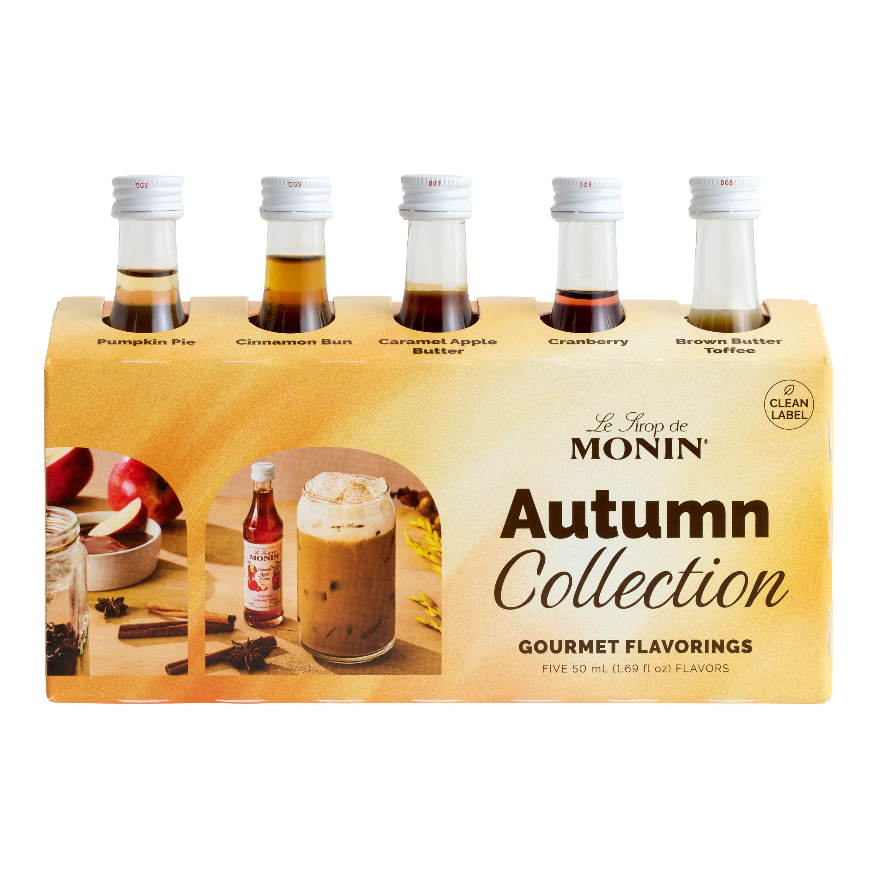Monin Mini Autumn Harvest Collection Syrups 5 Pack | World Market