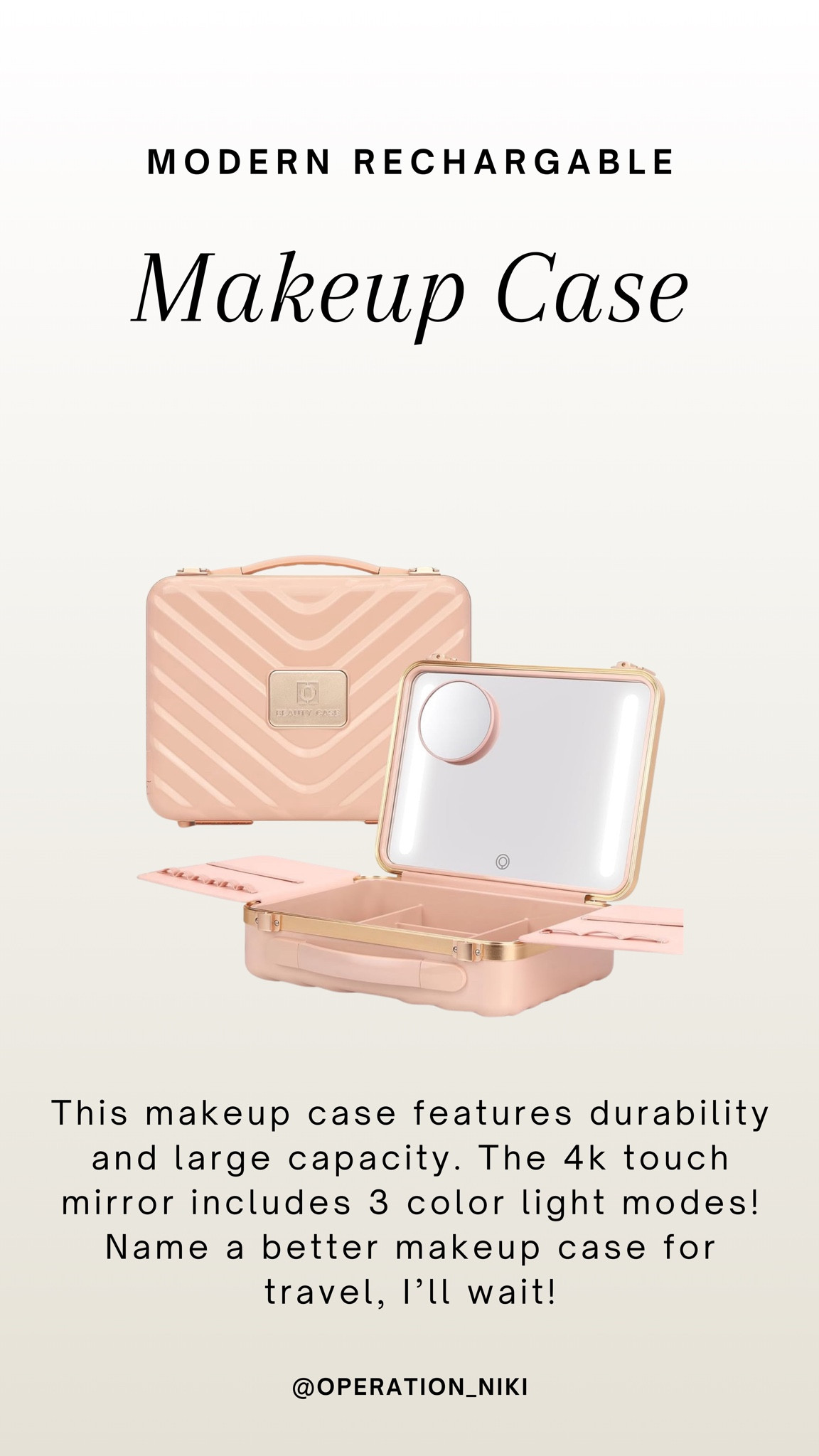 This makeup case is THE best! I love how organized it is and mostly it’s durable! Perfect for travel ✨

Follow for more @OPERATION_NIKI on IG, TikTok, & Facebook

sahm, mom essentials, morning routine, life hack, selfcare, spa day, home, self care day, self care ideas, summer perfume, summer vacation, hygiene, travel outfit, summer dress, fragrances, stay at home mom, skin care routine, vlog

#LTKFindsUnder50 #LTKTravel #LTKBeauty