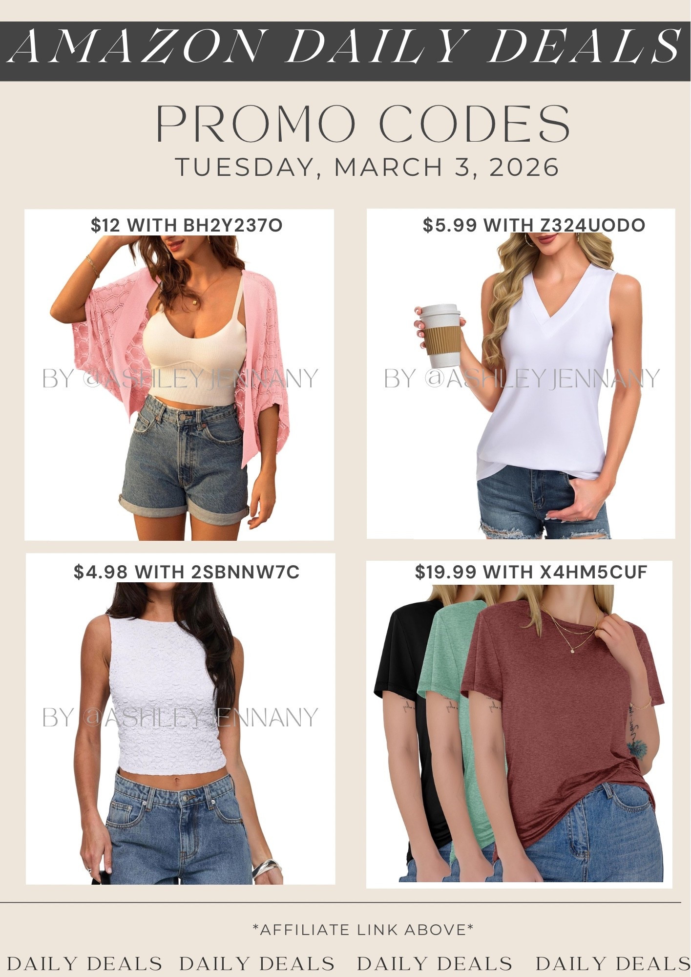 Amazon fashion deals on cardigan, tank tops, and short sleeve T-shirts

#LTKSaleAlert #LTKMidsize #LTKSeasonal