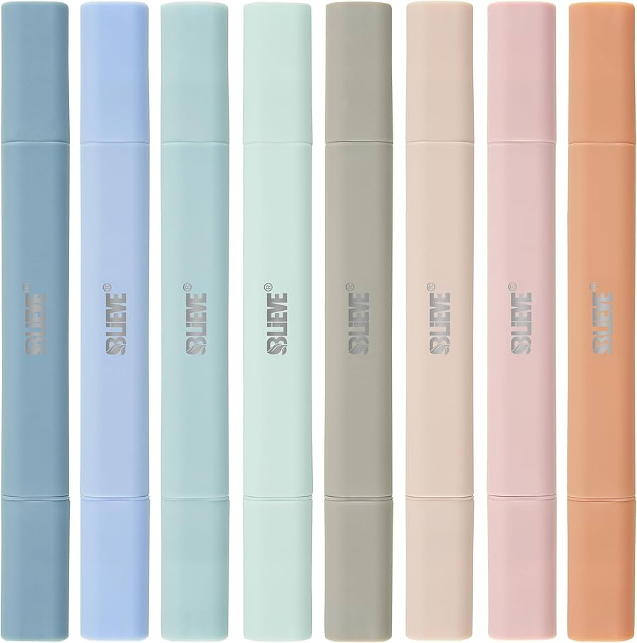 BLIEVE- Aesthetic Bible Highlighters No Bleed Through Assorted Colors, Cute Highlighter Dual Tip ... | Amazon (US)