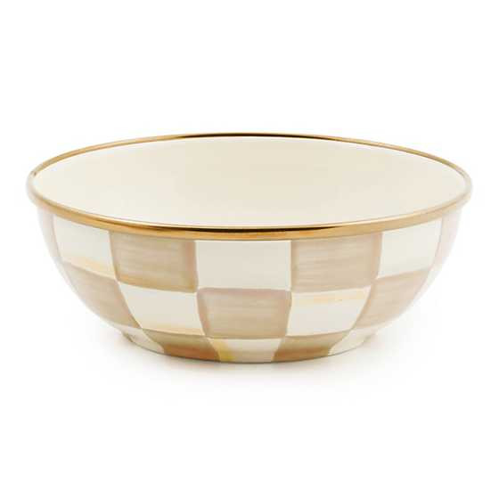 Mocha Check Everyday Bowl | MacKenzie-Childs