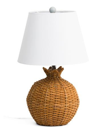 10x20 Rattan Table Lamp With Scalloping | Home | TJ Maxx | TJ Maxx