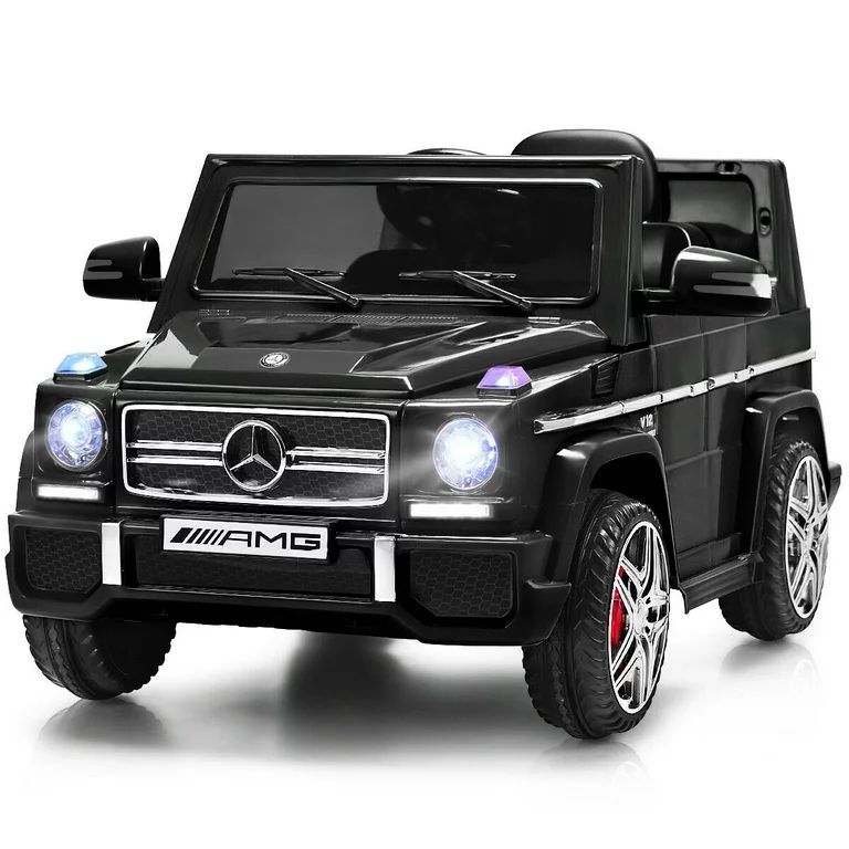 Costway Mercedes Benz G65 Licensed 12V Electric Kids Ride On Car RC Remote Control Black | Walmart (US)
