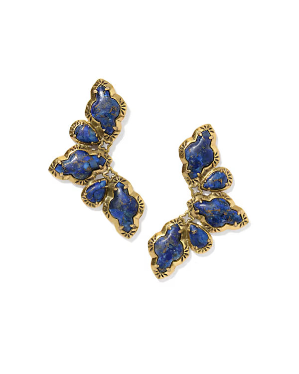 Kendra Scott Keziah Vintage Silver Medium Hoop Earrings | Metal | Kendra Scott