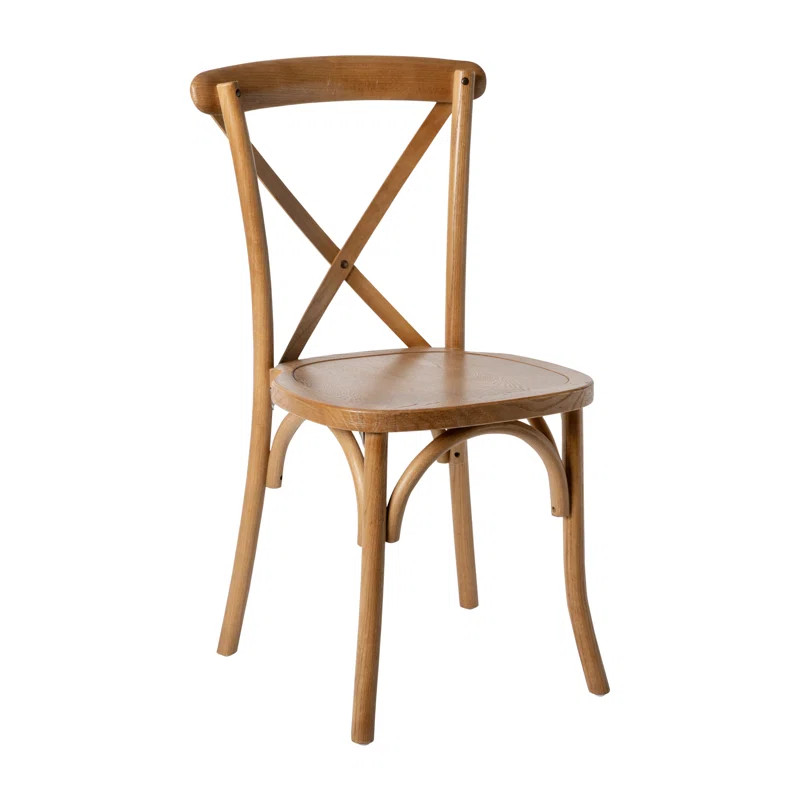 Arquit Stackable Wood Cross Back Chair | Wayfair North America