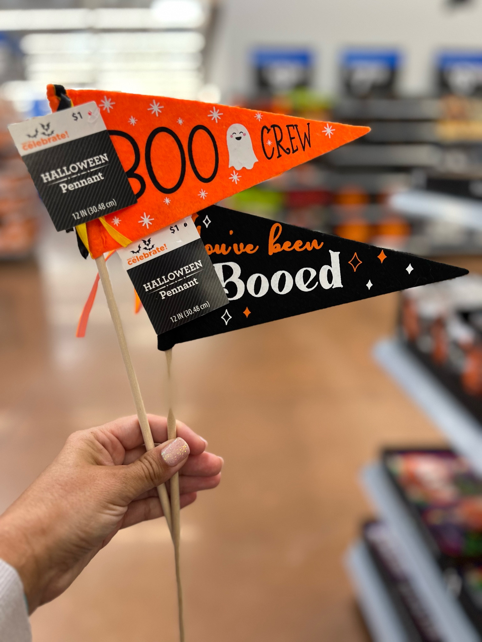 Look what I found in-store at Walmart. 🎃 These adorable Halloween pennants are just $1!   #walmartfinds #halloween

#LTKHalloween #LTKSeasonal #LTKFallSale