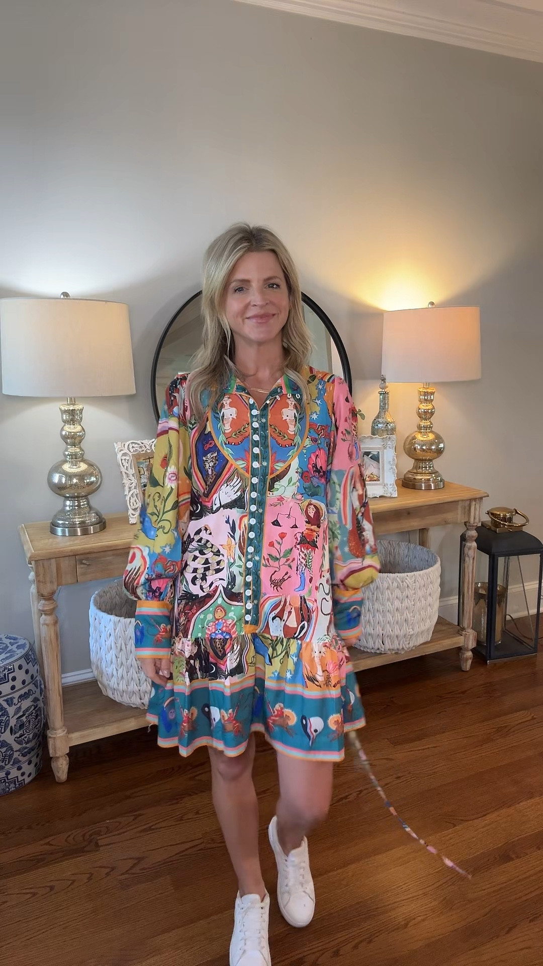 Amazon with another cute dress option! Styled with sneakers here for a casual look. Dress it up, wear it to work with flats or sandals, this one is versatile! 

#LTKFindsUnder50