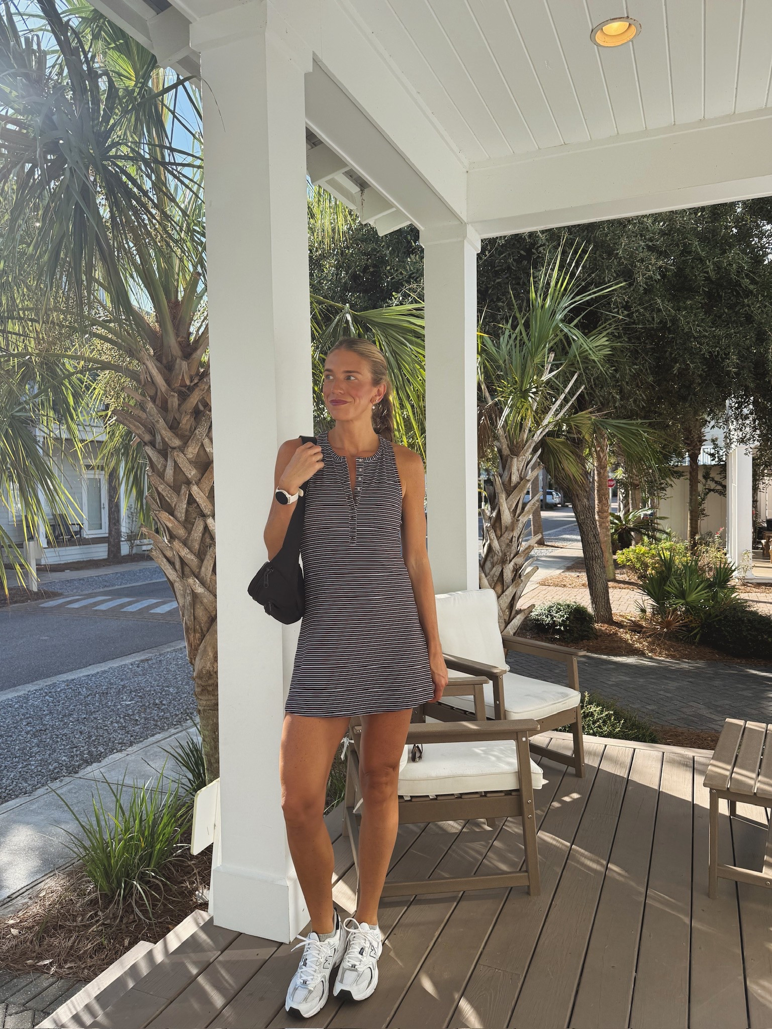 Mornings in Rosemary Beach! My dress is on sale for $60 for Labor Day 🙌🏼 Wearing a M for the extra length! It’s also padded and has biker shorts underneath 👏🏻

#LTKootd #LTKTravel #LTKSaleAlert