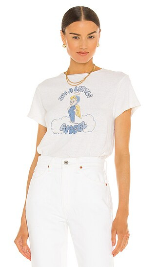 x Hanes Classic Tee Little Angel in Vintage White | Revolve Clothing (Global)