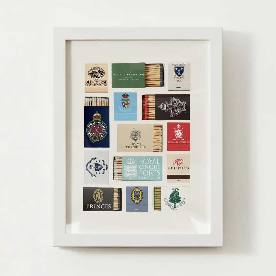 British Open "the Open Rota" Golf Courses Matchbox Print; Golfer Gifts, Golfer Poster - Etsy | Etsy (US)