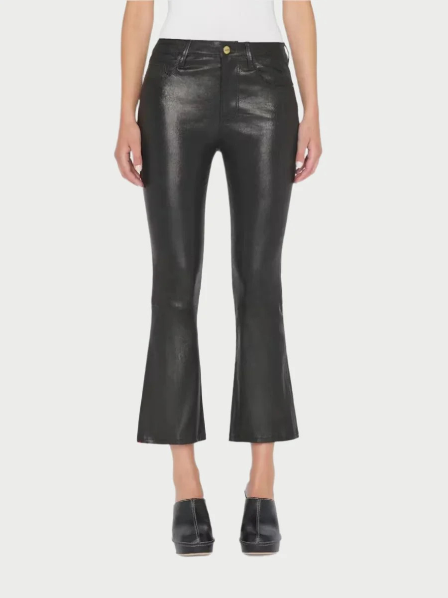 Le Crop Mini Boot Leather Pants | WEST2WESTPORT
