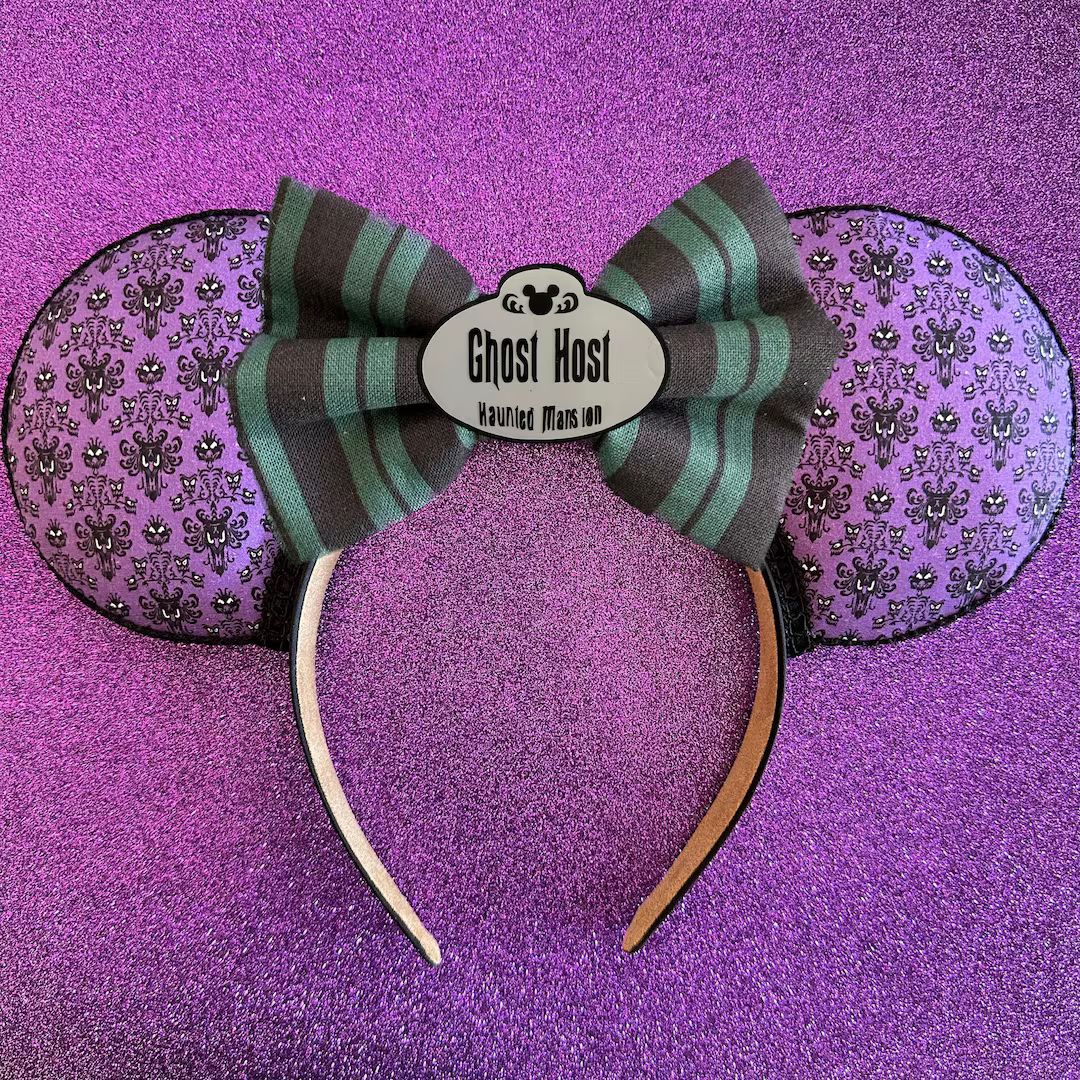 Haunted Mansion Mouse Ears | Ghost Host Mouse Ears | Mouse Ears | Haunted Mansion Disney Ears | D... | Etsy (US)