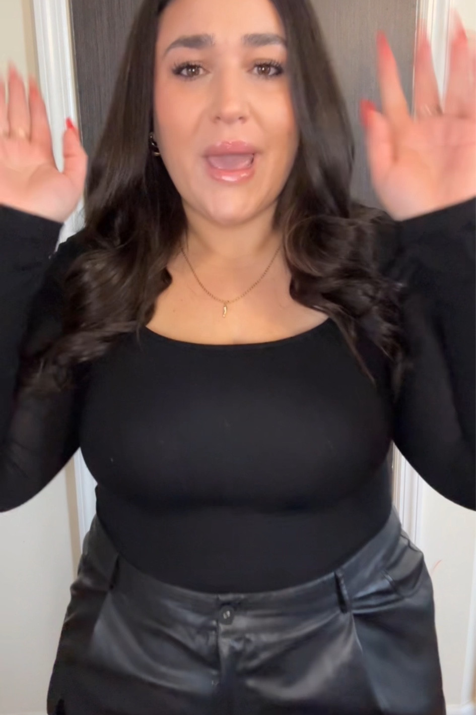 Black square neck top! 