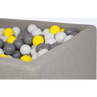 Square Ball Pit, Misioo Open-Ended Play, Grey | KIDLY