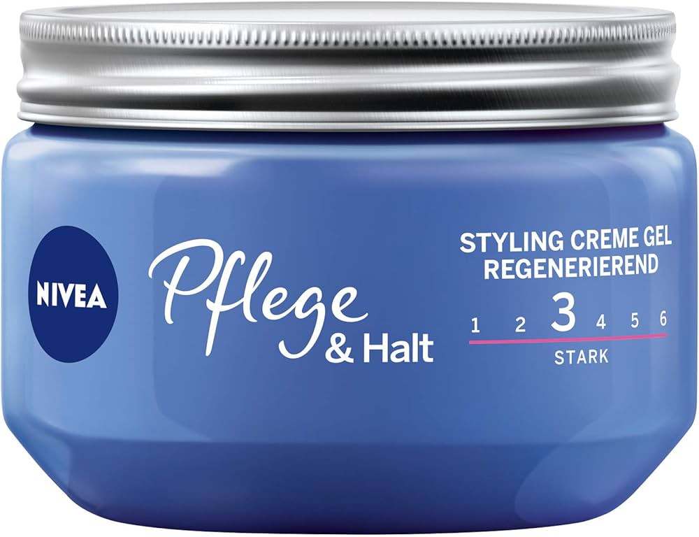 NIVEA 1er Pack Haar-Gel, Styling Creme Gel, Starker Halt, 1 x 150 ml Tiegel, Pflege & Halt, 86878... | Amazon (DE)