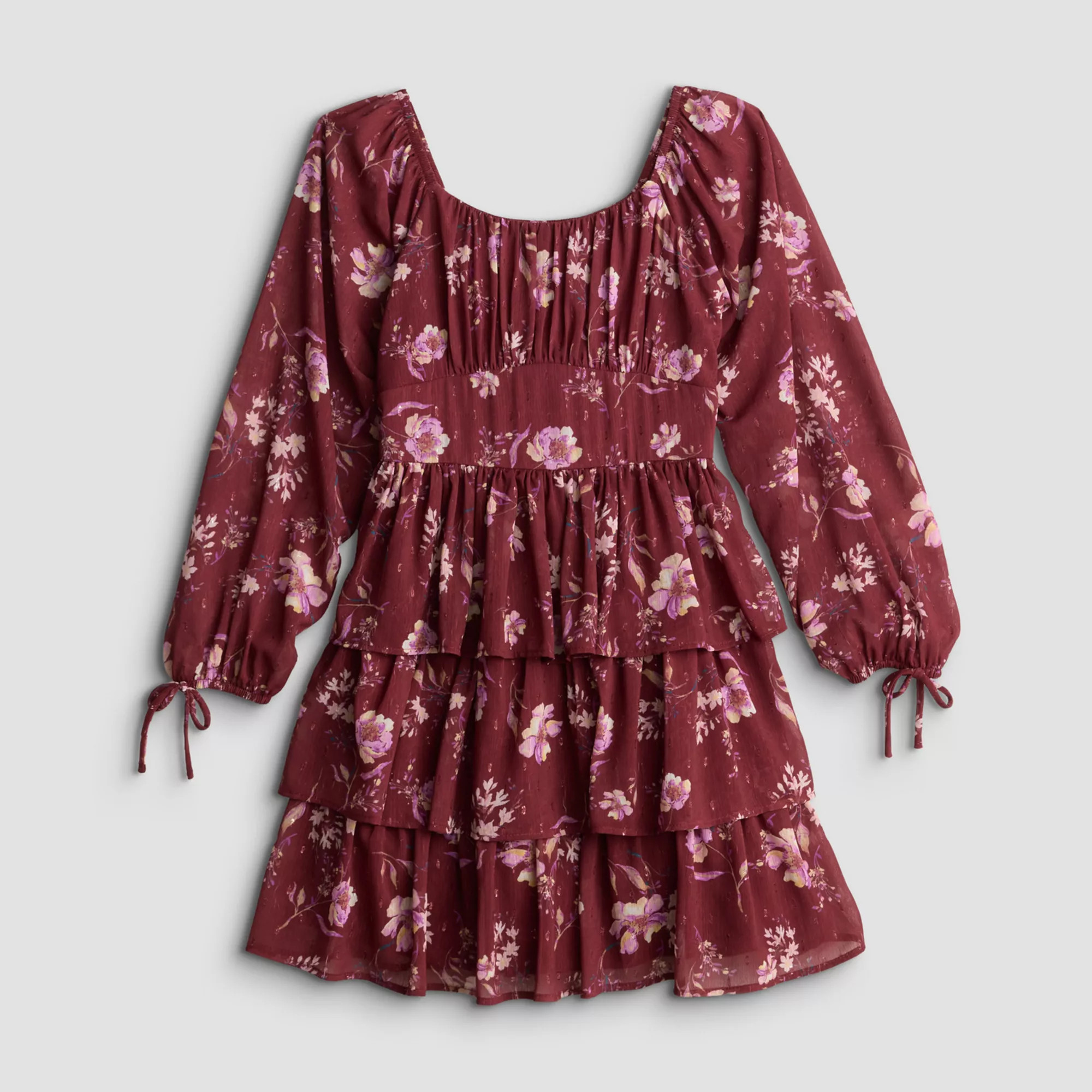 Girls 7-16 Speechless Floral Chiffon Dress, Girl's, Red | Kohl's