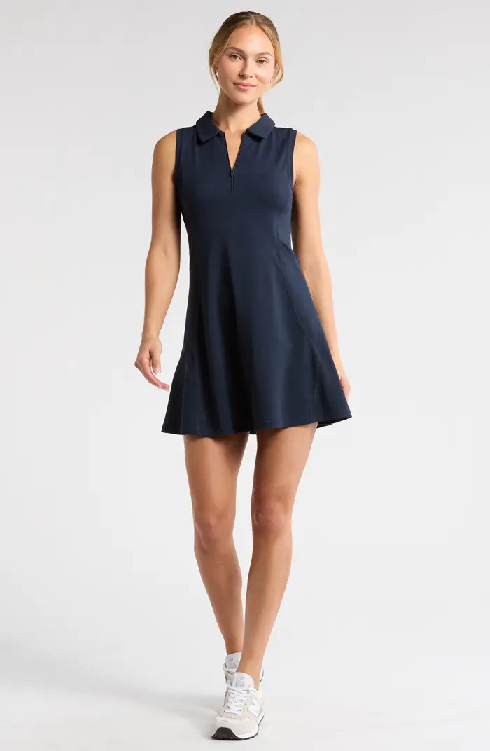 Zella Replay Sleeveless Polo Dress & Shorts Set | Nordstrom | Nordstrom