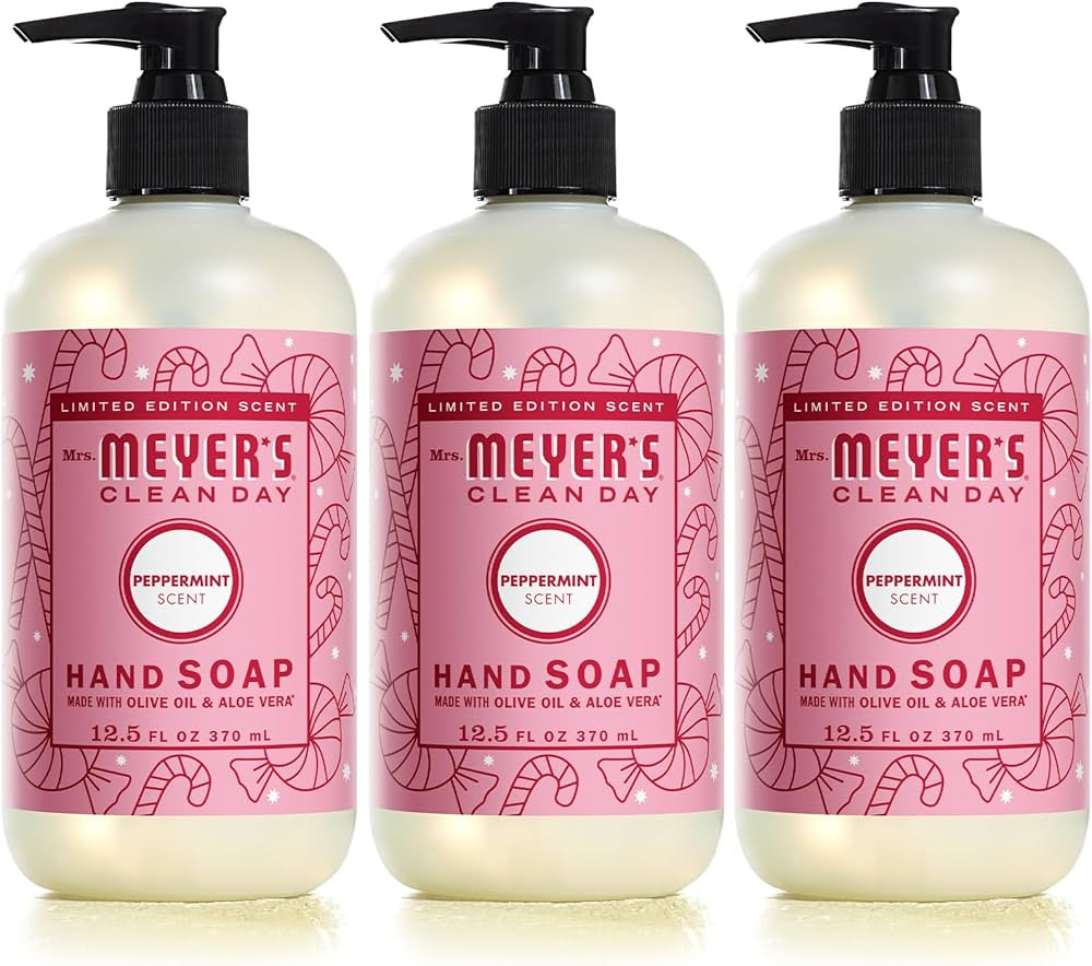 Mrs. MEYER'S CLEAN DAY Liquid Hand Soap, Peppermint, 12.5 oz (Pack of 3) | Amazon (US)