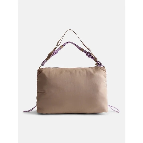 No Boundaries Women’s Large Nylon Tote with Paracord Strap, Tan | Walmart (US)