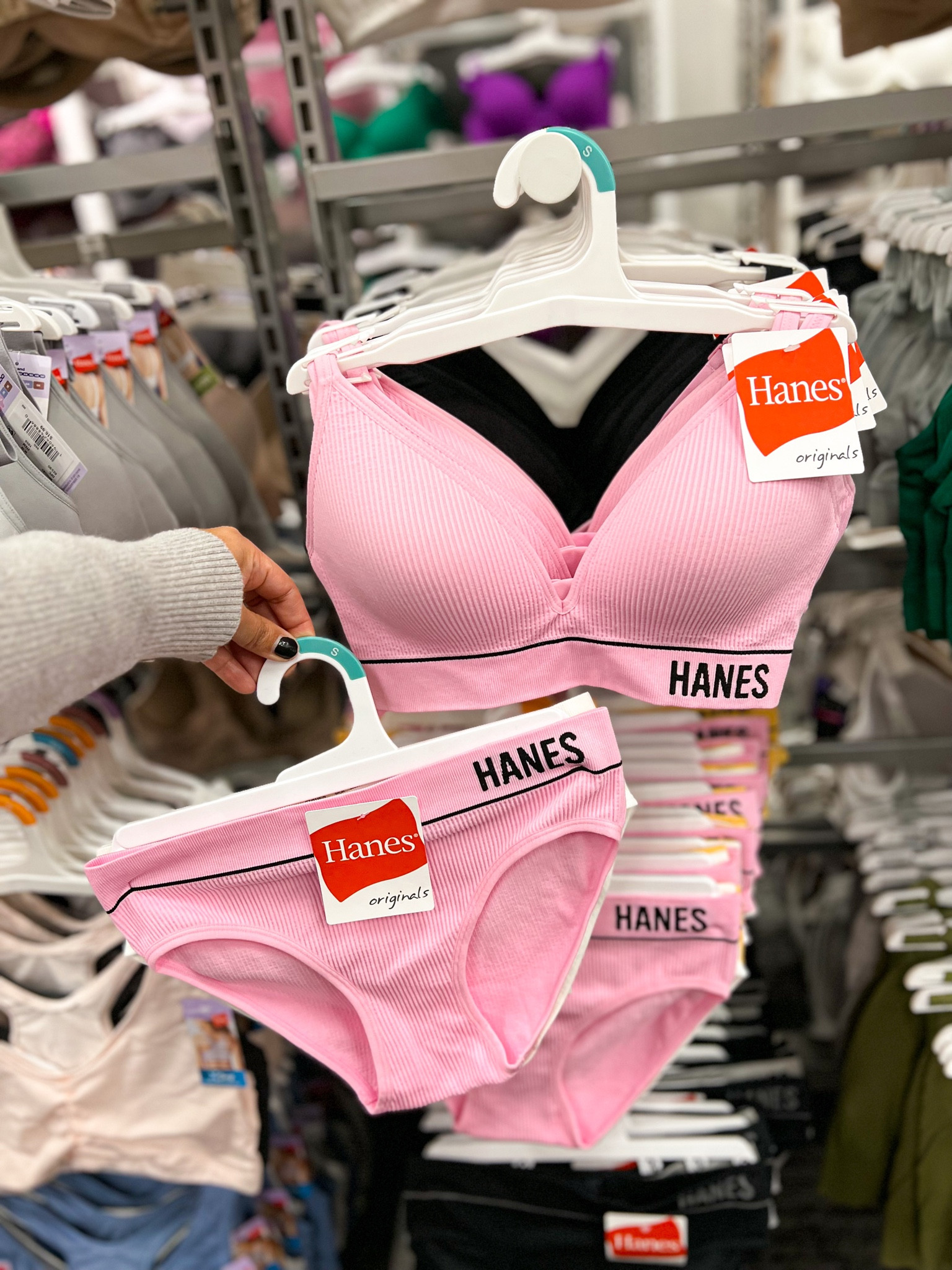 Hanes Girls' 2pk Underwire Bra - Pink/white 30 : Target