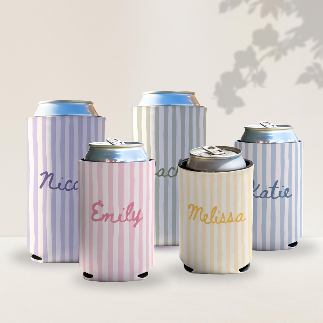 Personalized Bridesmaid Name Can Cooler – Bachelorette Party Favor | Etsy (US)