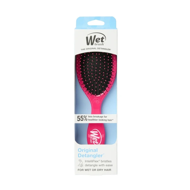 Wet Brush Original Detangler Hair Brush, For Wet or Dry Hair, Bright Pink | Walmart (US)
