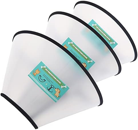 GLADOG Soft Dog Cone Collar, 3 PCS (for Right Size) Flexible Plastic Cone for Dogs After Surgery, Do | Amazon (US)