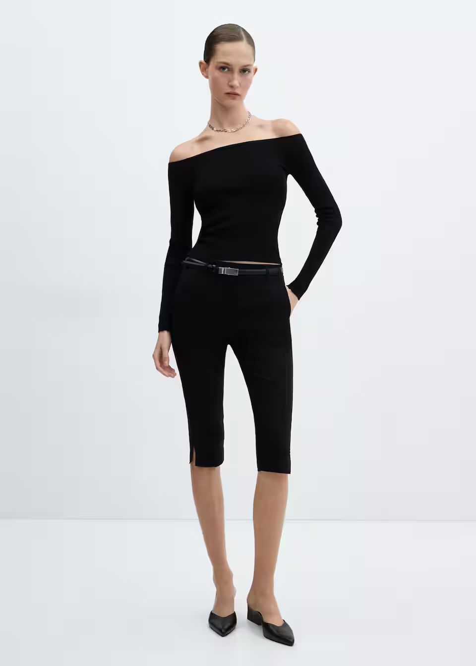 Belted capri trousers | MANGO (US)