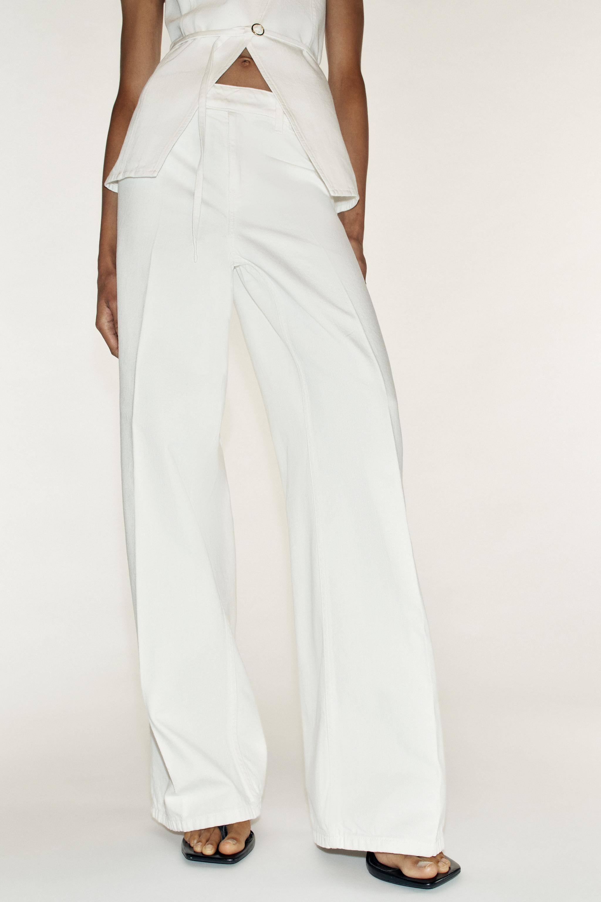 Z1975 STRAIGHT LEG JEANS WITH PRESSED CREASE | Zara US