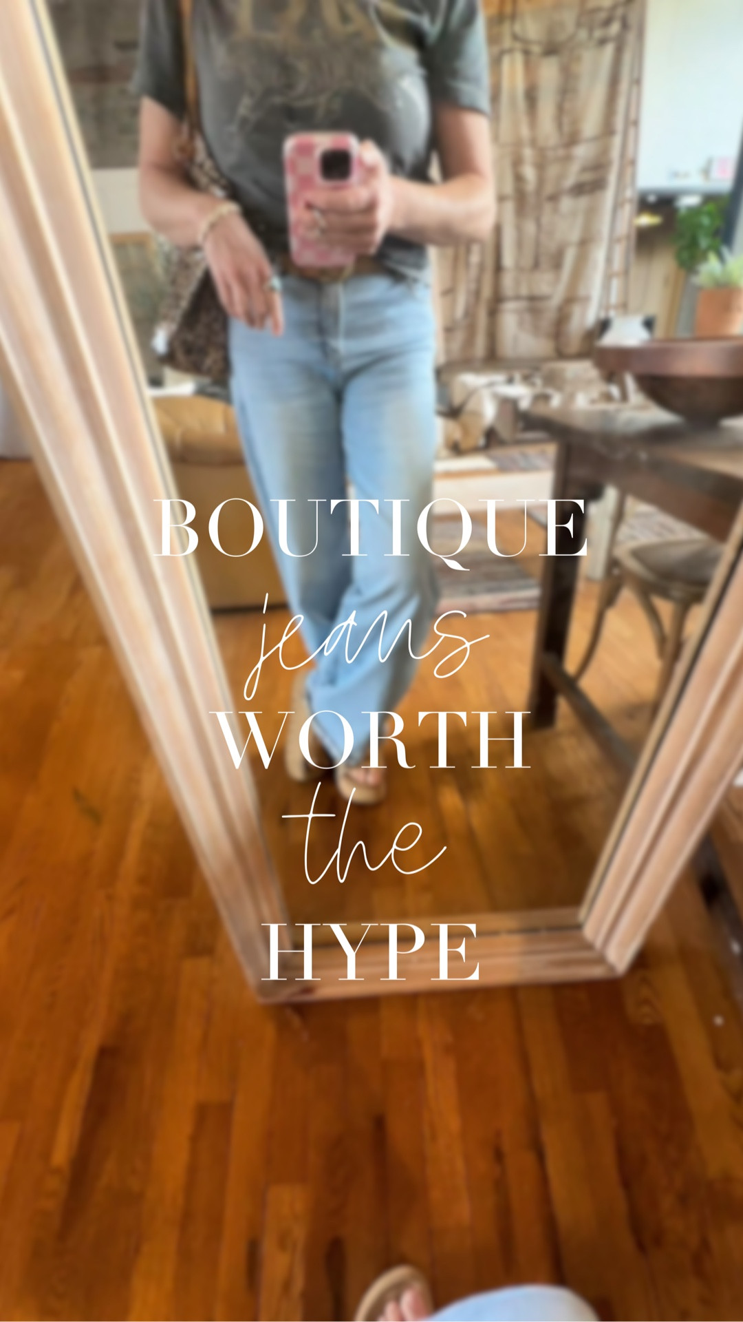🩷Botique jeans that are worth the hype. I can wear these with tshirts or dress them up. They are so comfy and stretchy and I love the light wash! Tall girl friendly and just gorgeous! 

#LTKMidsize #LTKootd #LTKOver40