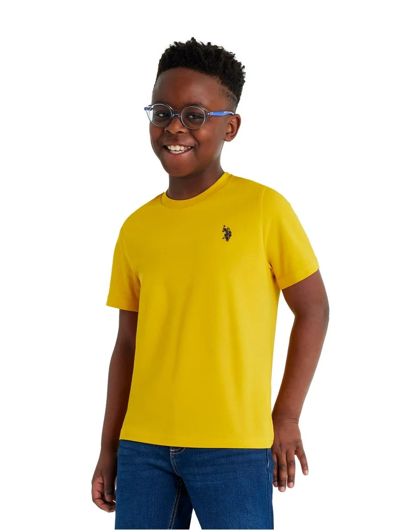 U.S. Polo Assn. Boys Crewneck T-shirt, Sizes 4-18 | Walmart (US)