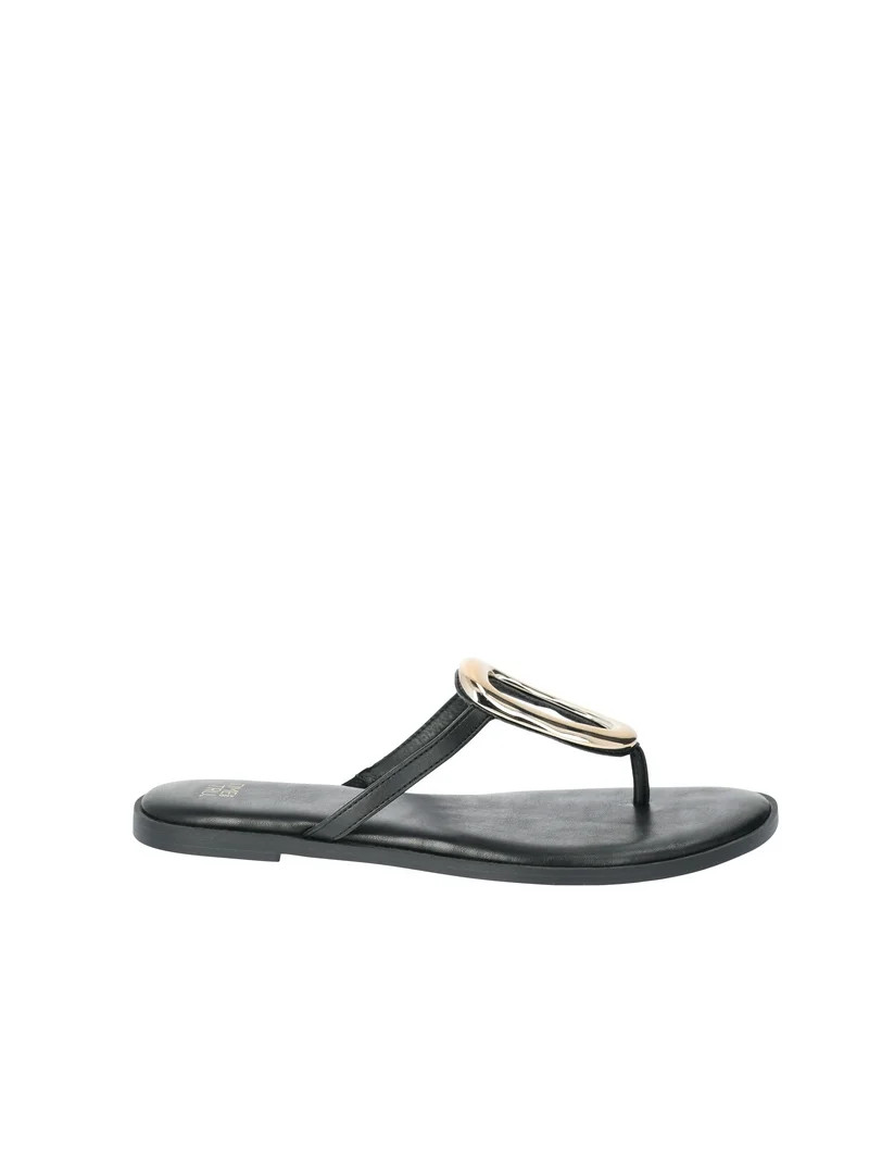 Time and Tru Women's Ornament Thong Sandals - Walmart.com | Walmart (US)