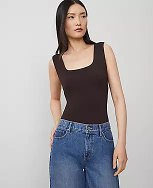 Square Neck Tank Top | Ann Taylor (US)
