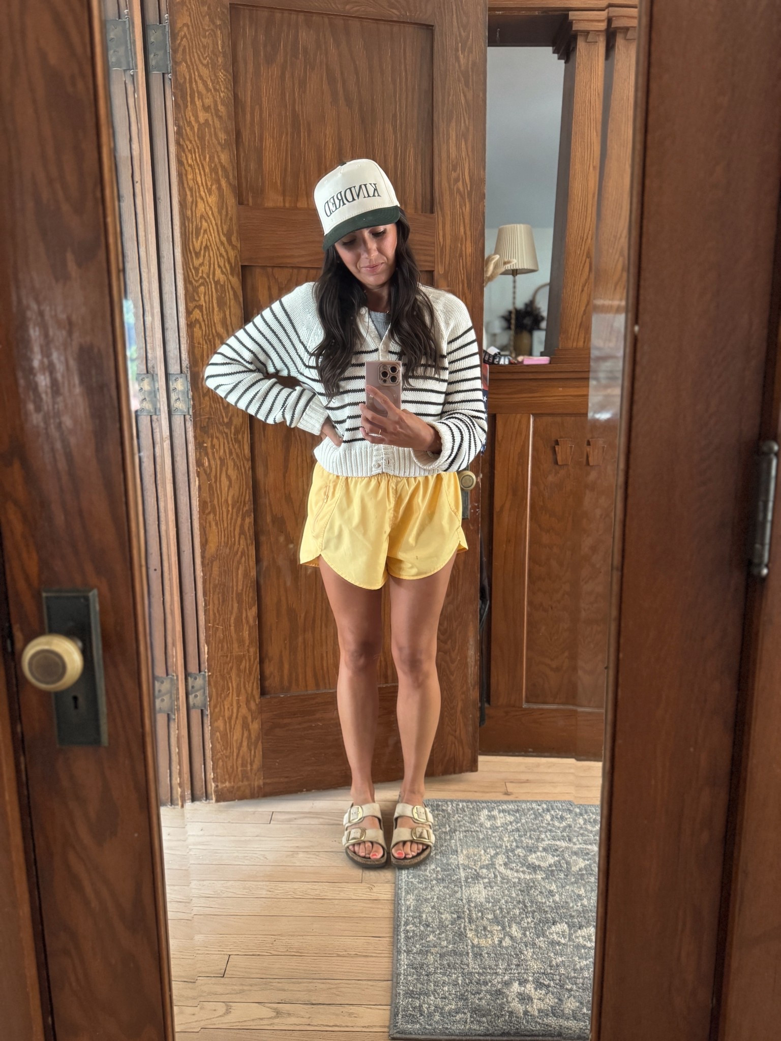 My go to running shorts (that I own in multiple colors) and timeless striped button up sweater that I can dress up OR down! 

#LTKActive #LTKSeasonal