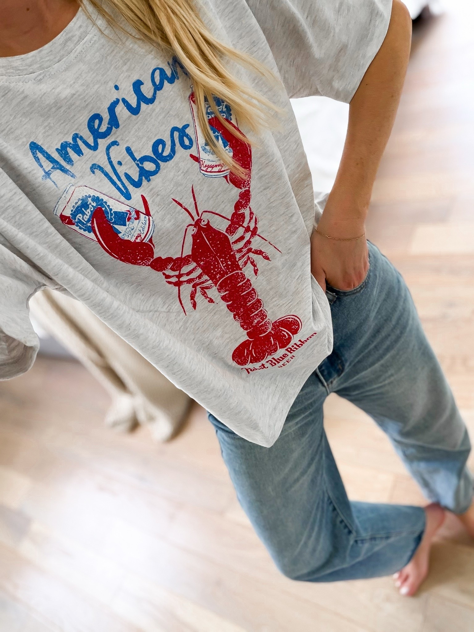 Americana vibes! LOVE this viral lobster tee from Target! I sized up to the medium! It’ll be perfect for Fourth of July and all summer long, too!

#LTKootd #LTKSeasonal #LTKTravel