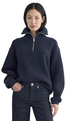 Everlane - The Half-Zip Sweater in Luxe Merino - Navy S | Amazon (US)