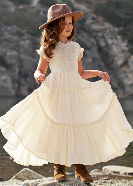 *SOLD OUT* Flossie Dress in Ivory | Joyfolie