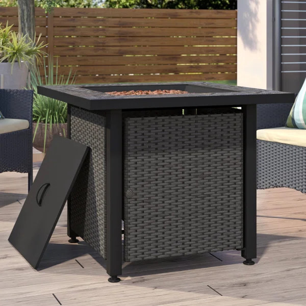 Dreadnought Steel Propane Fire Pit Table | Wayfair North America