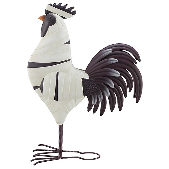Red Shed  24 in. Mummy Rooster Metal Halloween Statue | Tractor Supply