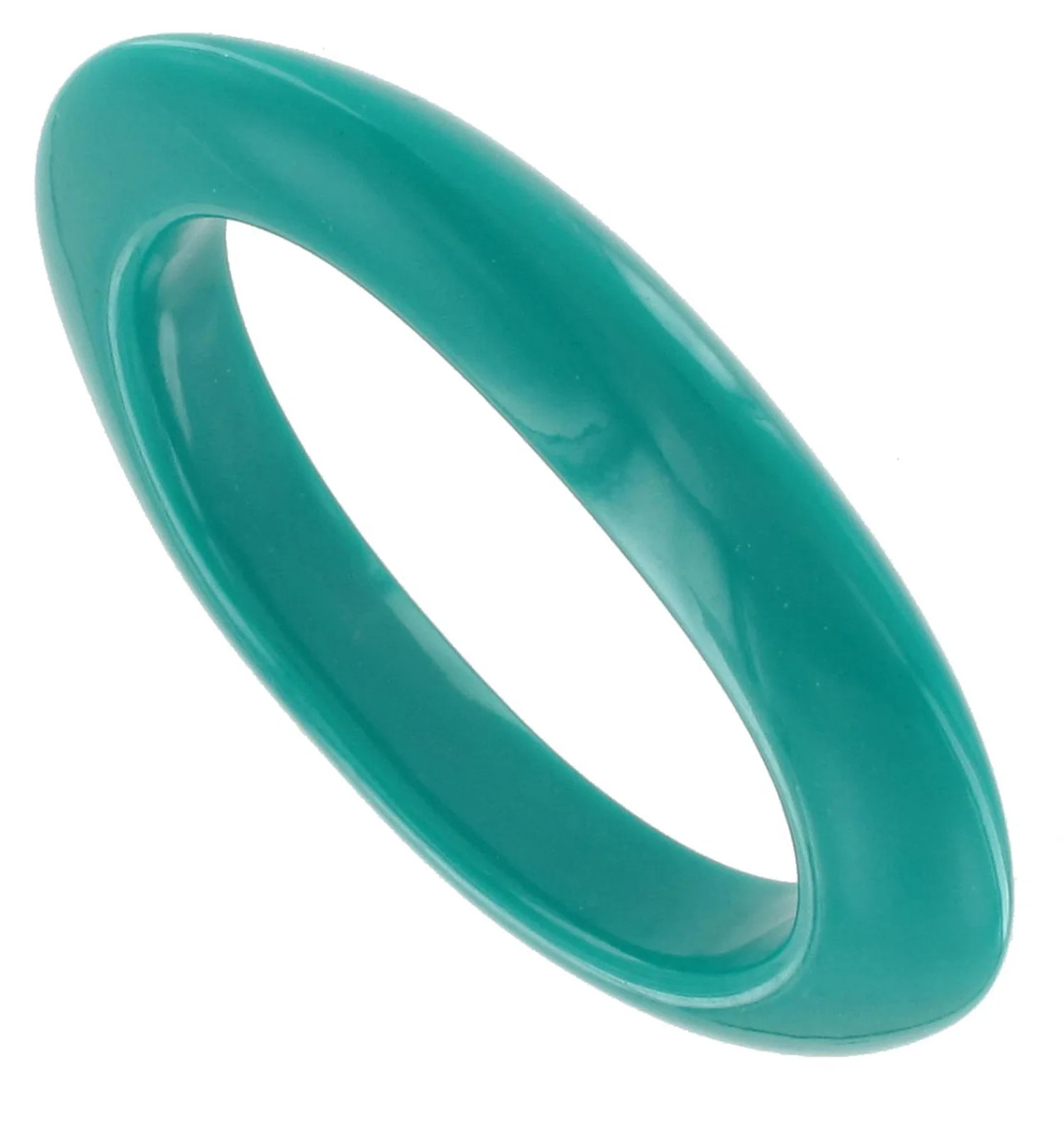 Teal Green Lucite Oval Bangle Bracelet Juniors Fit Ladies Adult Women | Walmart (US)