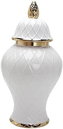 WeiLaiKeQi Ceramic Ginger Jar Decorative Jars Temple Jars Bud Vase, Modern Porcelain Jar Vase Hom... | Amazon (US)