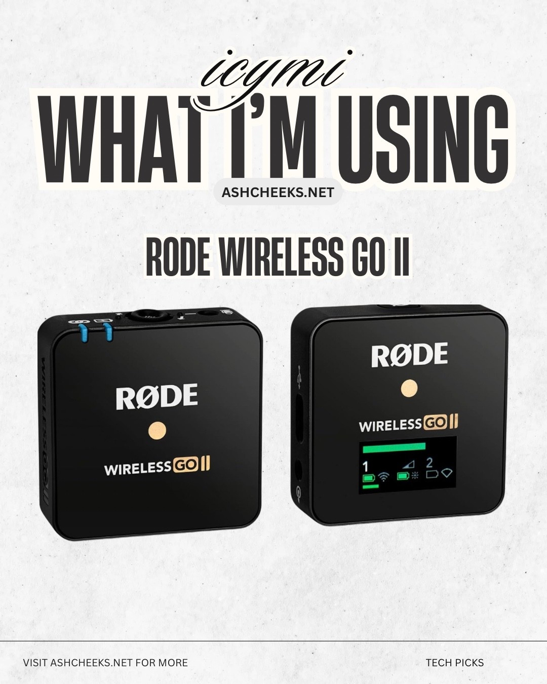 I use these Rode mics to record my podcast (from bed lol) or for my YouTube videos when I want really crispy audio. Worth every pretty penny! They really drown out the background noise and provide great high-quality audio. 

#LTKU
