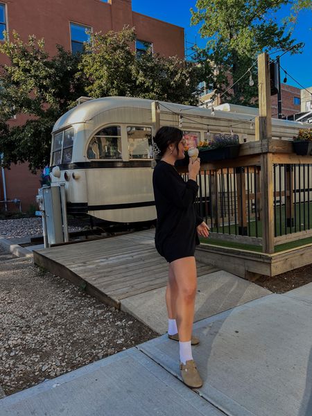 Weekly stop at the ice cream shop 🍦 the perfect casual spring or summer outfit! I got a men’s L in the long sleeve

casual outfit, outfit inspo, outfit ideas, spring outfit, summer outfit, what to wear, minimalist style, street style, casual chic style

#LTKunder50 #LTKstyletip #LTKSeasonal