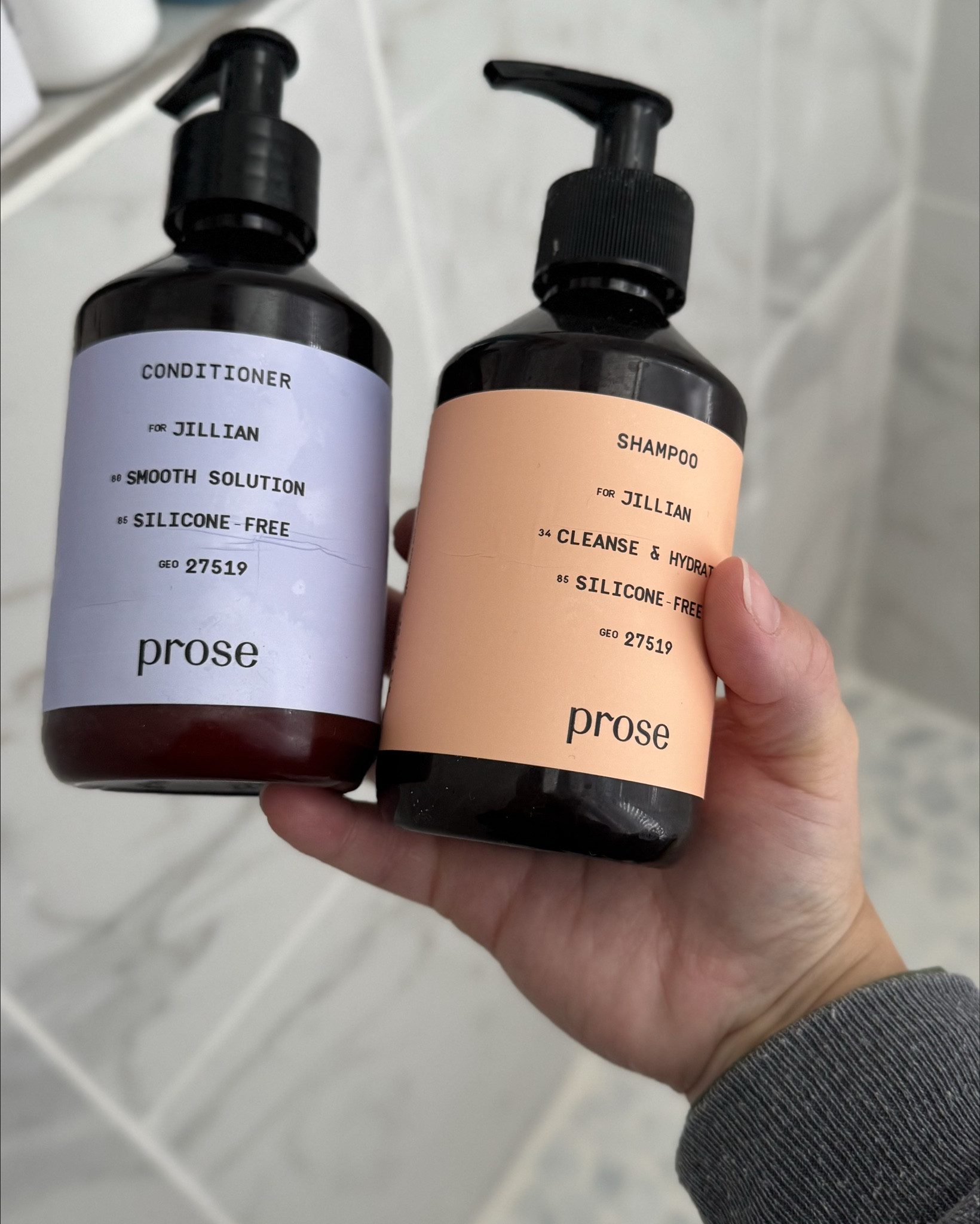 My custom hair formula by Prose! They take a survey about your environment, lifestyle, location, hair texture, and styling preferences and develop a customized bundle of haircare made for you. My hair was so short before and dry and brittle and just not good. It’s finally LONG silky smooth, bouncy, and styles perfectly. I’ve used prose for 4 years and 10/10 recommend to any woman!!

#LTKGiftGuide #LTKdayinmylife #LTKgrwm