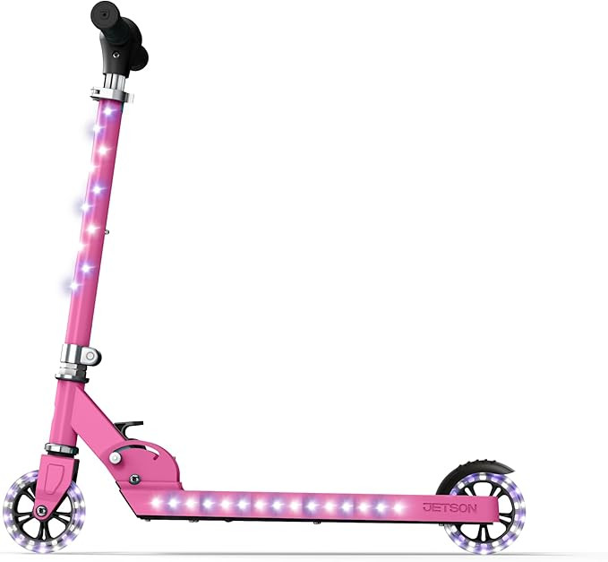 Jetson Jupiter Kids 2-Wheel Light-Up Kick Scooter, LED Lights on Handlebar, Stem, Wheels & Deck, ... | Amazon (US)