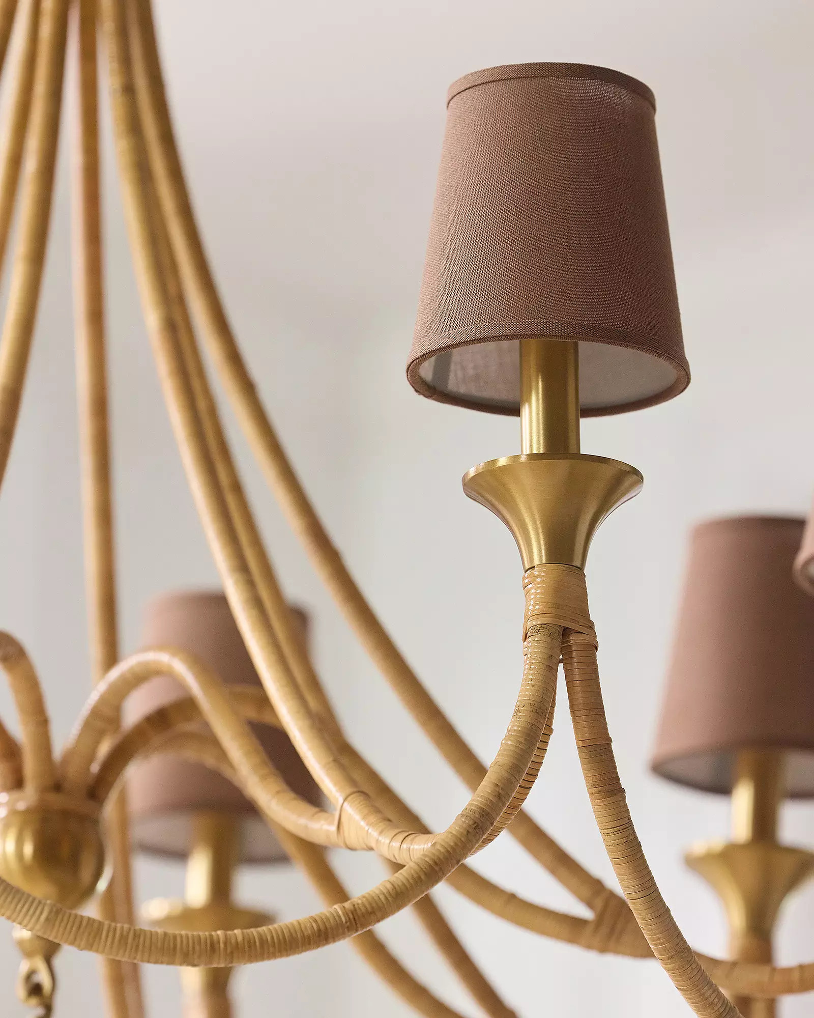 Carneros Rattan Chandelier | Serena and Lily