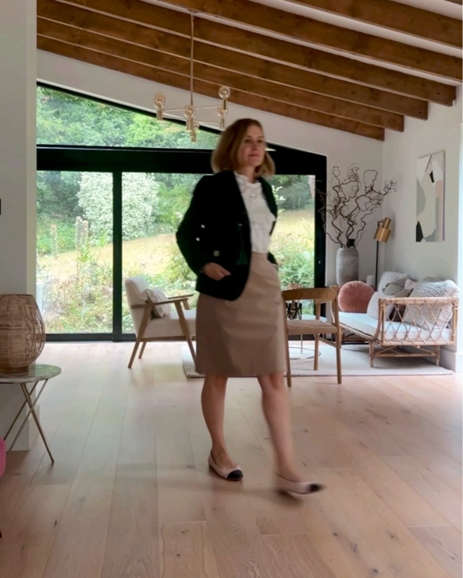 Autumn classics: fitted blazer, blouse & skirt combo 

#LTKstyletip #LTKunder100 #LTKitbag