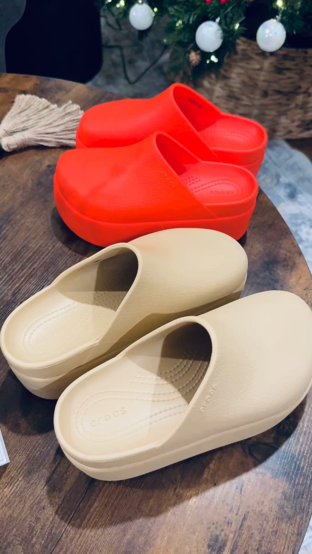 These platform clog crocs have been all the rage on my social media. I got the red ones & my mom got the tan ones. 

 

#LTKGiftGuide #LTKootd #LTKWorkwear